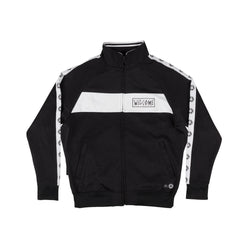 Welcome Talisman Track Jacket Black White - 50-50 Skate Shop