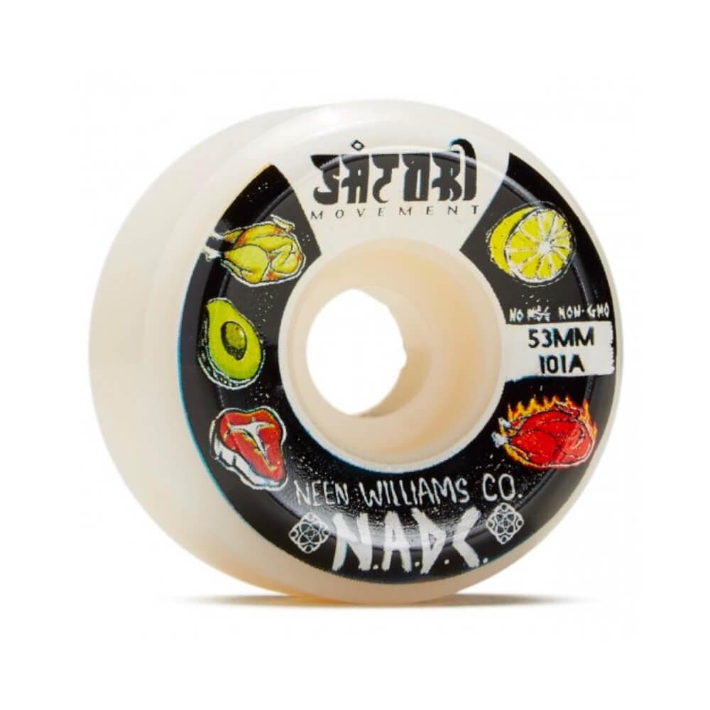 Satori Skateboard Wheels Neen Williams NADC 53mm 101a (Conical) - Set of 4 - 50-50 Skate Shop