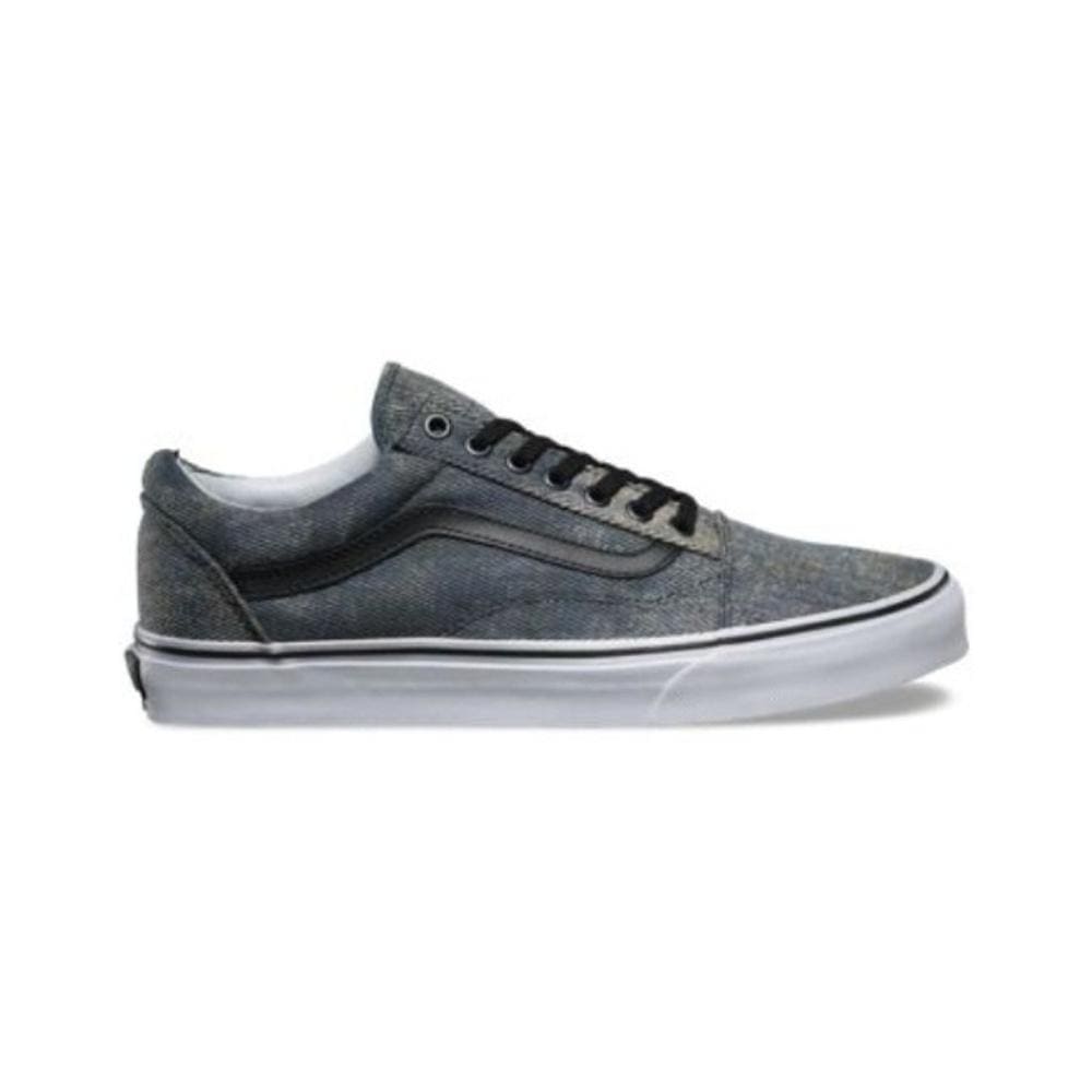 Vans Kids Old Skool (Acid Denim) Navy Black - 50-50 Skate Shop
