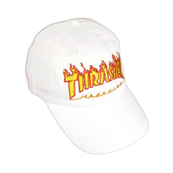 Thrasher Flame Old Timer Hat White - 50-50 Skate Shop