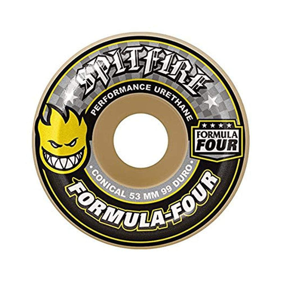 Spitfire Wheels F4 99D Conical 53mm Yellow - 50-50 Skate Shop