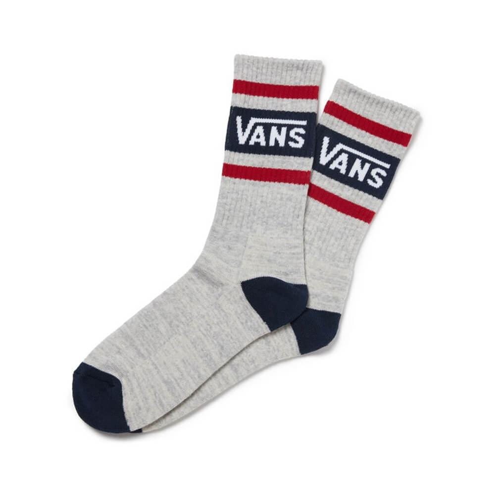 Vans Tribe Crew Socks Ash Heather Chili Pepper 9.5-13US - Single Pack - 50-50 Skate Shop