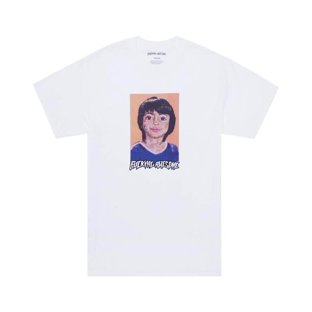 Fucking Awesome Skate Sean Felt CP Tee White - 50-50 Skate Shop