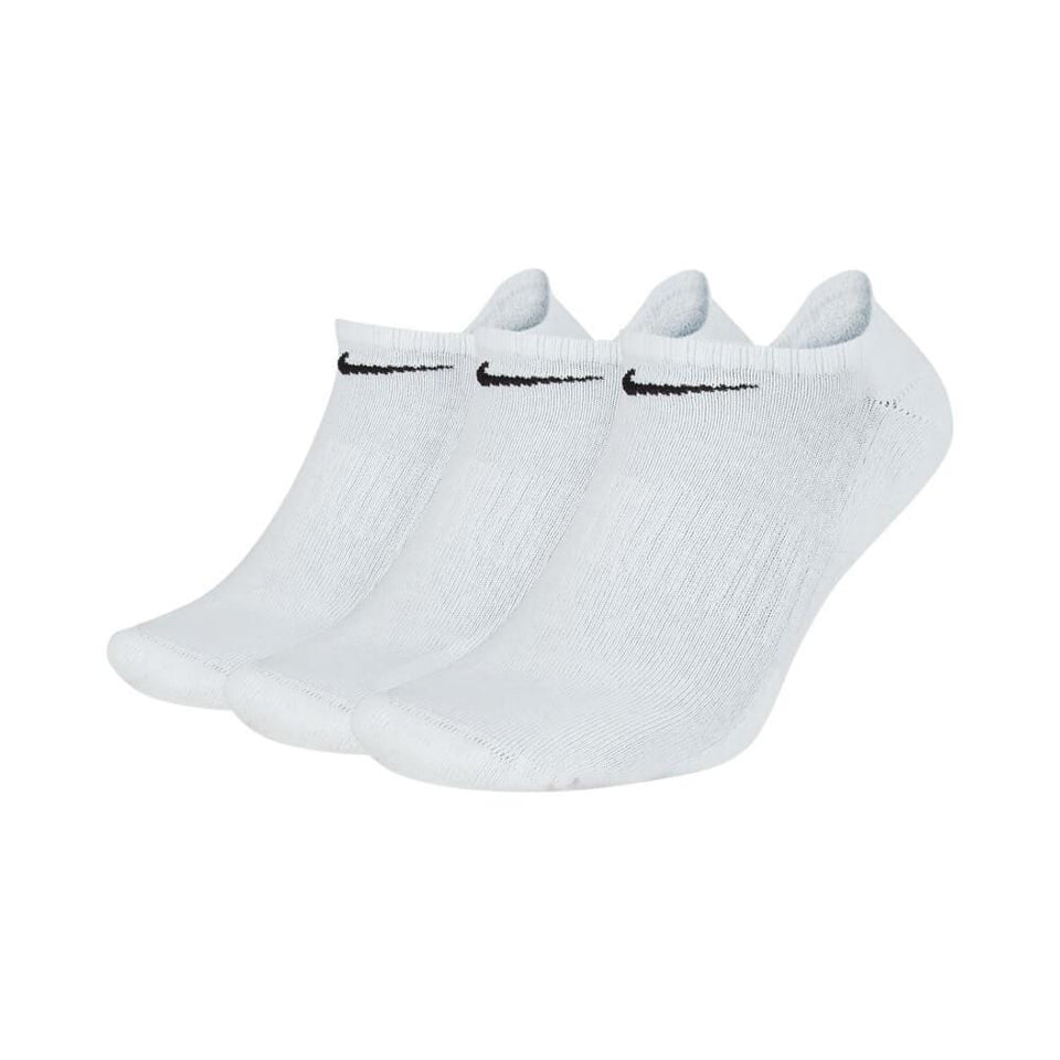 Nike SB Skate Everyday Cushioned No Show Socks White Black 3 Pack - 50-50 Skate Shop