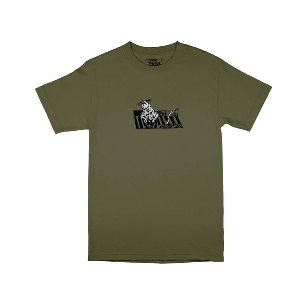 Passport Ratto Tee Military Green - 50-50 Skate Shop