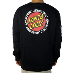 Santa Cruz Ringed Dot Crewneck Black - 50-50 Skate Shop