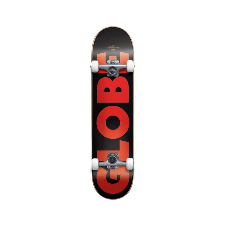Globe Skateboard Complete G0 Fubar 7.75" x 31.5" Black Red 13.8" WB - 50-50 Skate Shop