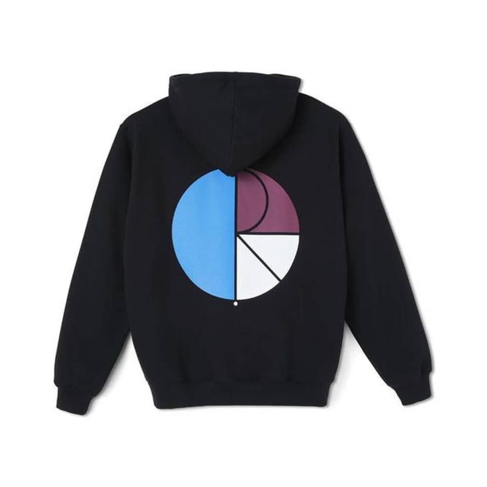 Polar Skate 3 Tone Fill Logo Hoodie Black - 50-50 Skate Shop