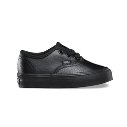 Vans Toddler Authentic Leather Black Black - 50-50 Skate Shop