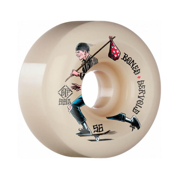 Bones Skateboard Wheels STF Servold Gone Skating V6 Wide Cut 56mm 99A - Set of 4 - 50-50 Skate Shop