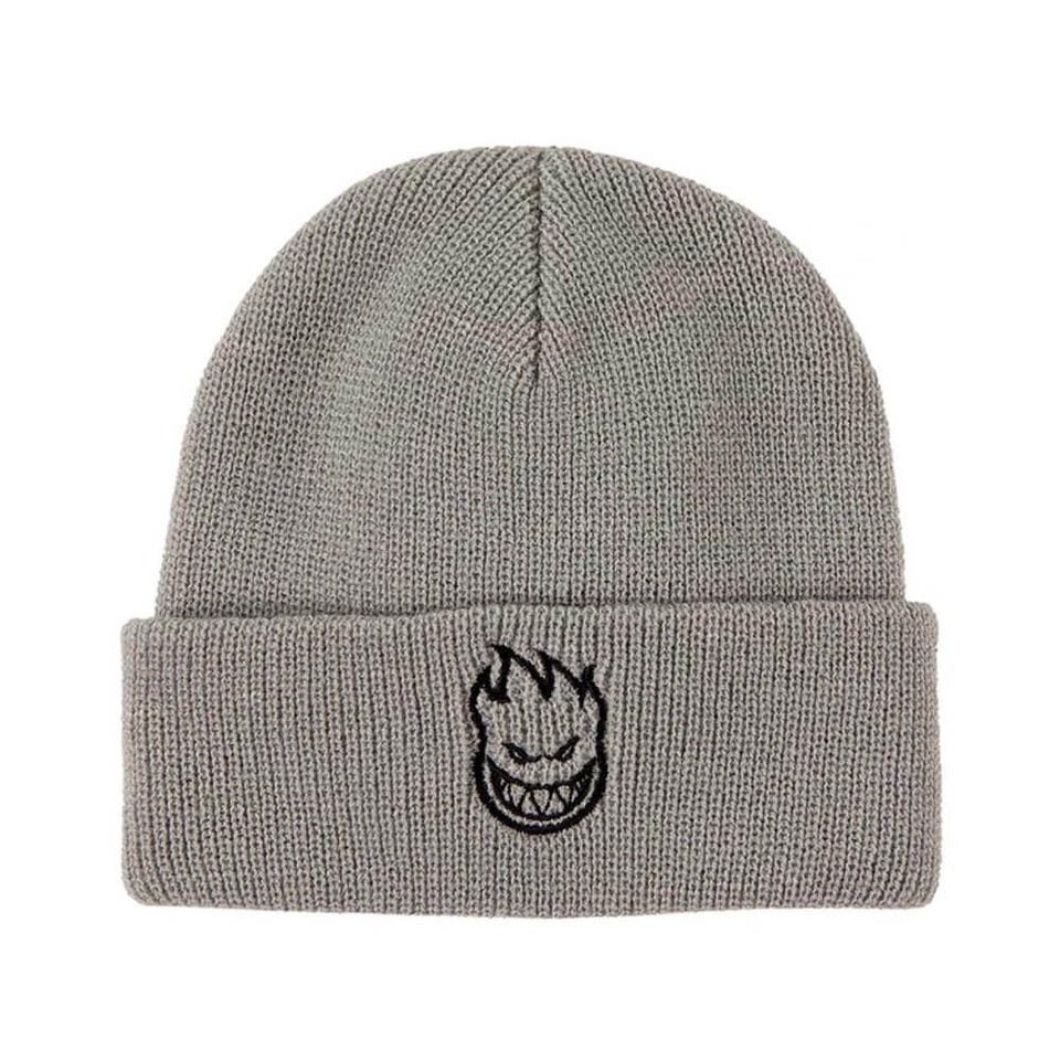 Spitfire Skate Beanie Big Head Cuff Grey Black - 50-50 Skate Shop