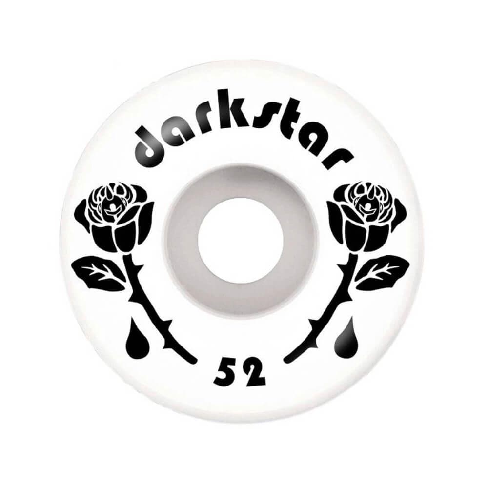 Darkstar Skateboard Wheels Forty 52mm 99A Black White - Set of 4 - 50-50 Skate Shop