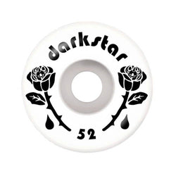 Darkstar Skateboard Wheels Forty 52mm 99A Black White - Set of 4 - 50-50 Skate Shop