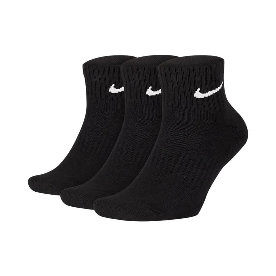 Nike SB Skate Everyday Cushioned Ankle Socks Black 3 Pack - 50-50 Skate Shop