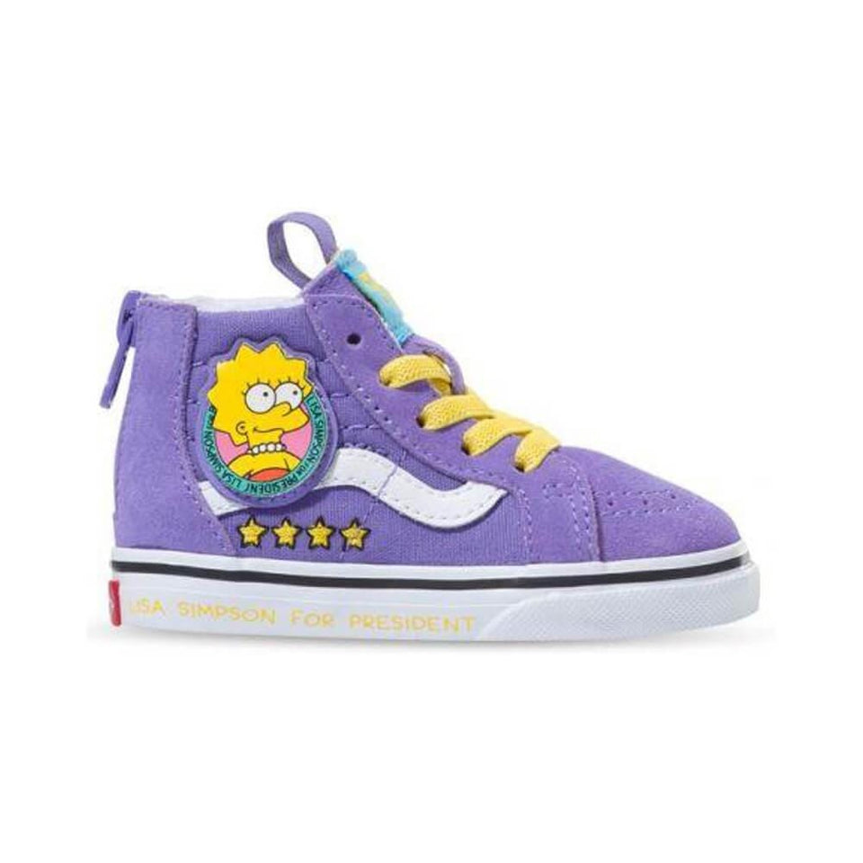 Vans x The Simpsons Toddler Sk8 Hi Zip Lisa 4 Prez - 50-50 Skate Shop