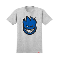 Spitfire Skate Tee Bighead Fill Heather Grey Blue - 50-50 Skate Shop