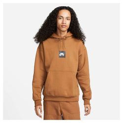 Nike SB Fleece Skate Hoodie Box Logo - Ale Brown - 50-50 Skate Shop