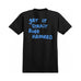 Krooked Tee Straight Eyes Black Blue - 50-50 Skate Shop