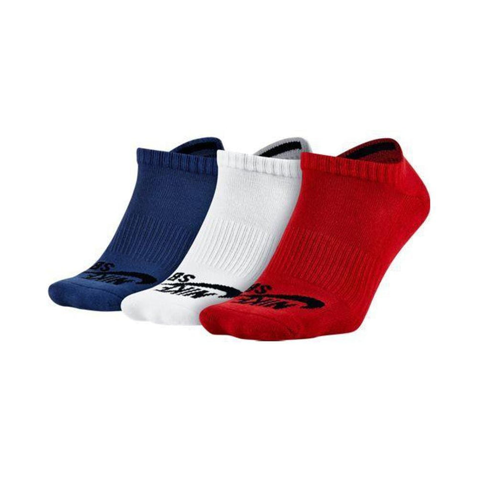 Nike Sb No Show Socks 3 Pack Multi - 50-50 Skate Shop
