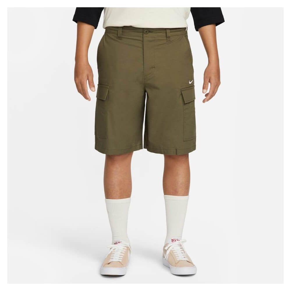 Nike SB Skate Cargo Shorts Medium Olive White | 50-50 Skate Shop