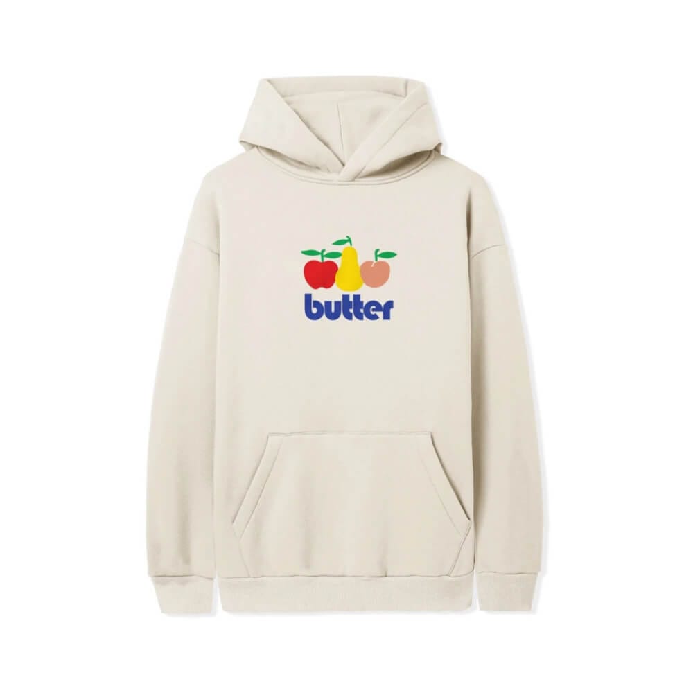 Butter Goods Orchard Pullover Hoodie Cream - 50-50 Skate Shop