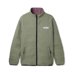 Butter Goods Quilted Reversible Jacket Army Berry - 50-50 Skate Shop