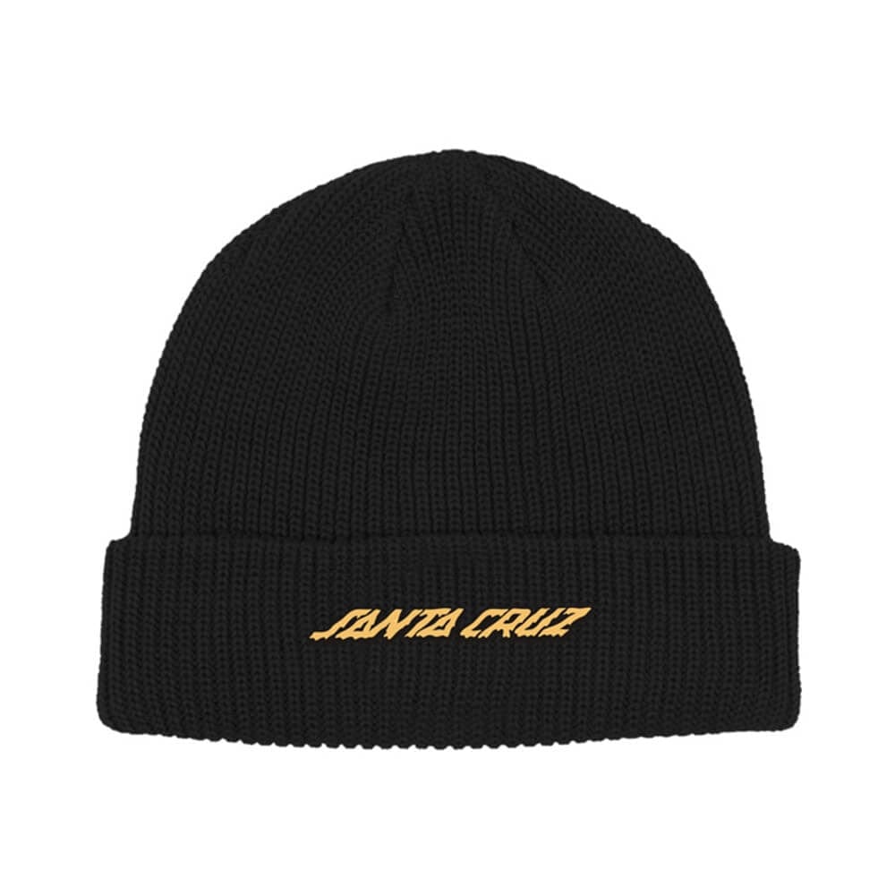 Santa Cruz Kids Beanie Slime Strip Black - One Size Fits Most - 50-50 Skate Shop