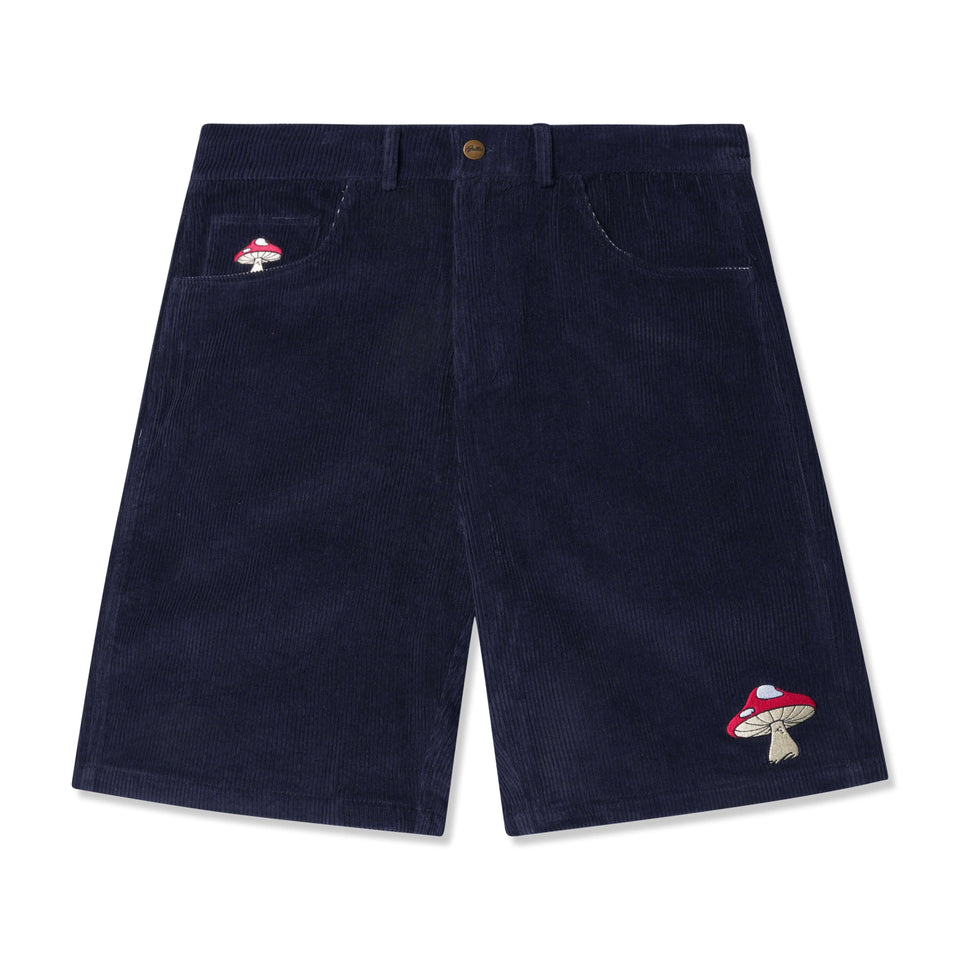Butter Goods x Smurf Mushroom Corduroy Shorts Indigo - 50-50 Skate Shop