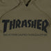 Thrasher Skate Mag Logo Hoodie Army - 50-50 Skate Shop