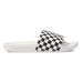 Vans Womens Slide On (Checkerboard) White Black - 50-50 Skate Shop