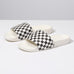 Vans Womens Slide On (Checkerboard) White Black - 50-50 Skate Shop