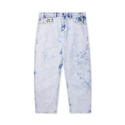 Butter Goods x Smurf Harmony Denim Pants Bleach Dye Indigo - 50-50 Skate Shop