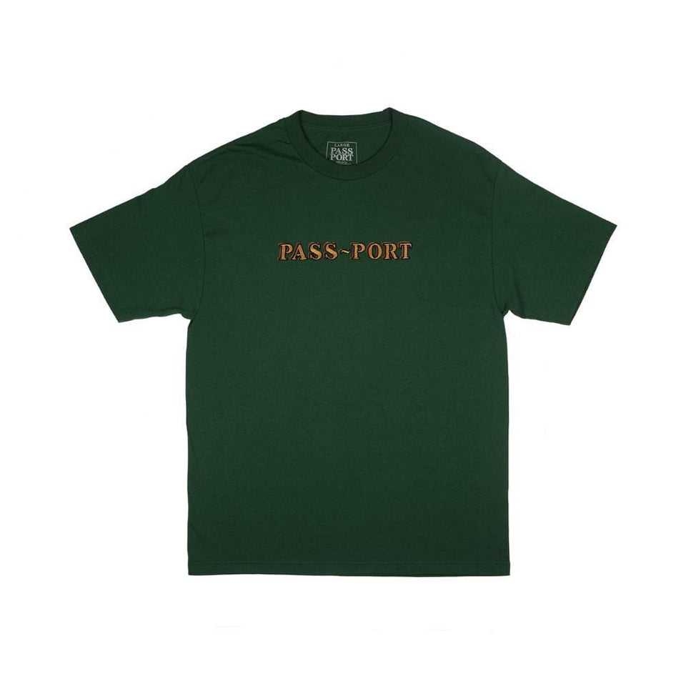 Passport Solid Bar Tee Forest Green - 50-50 Skate Shop