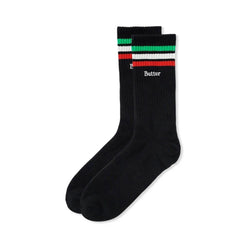 Butter Goods Socks Stripe Black OSFA - 50-50 Skate Shop
