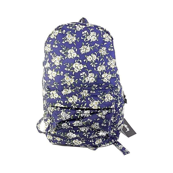 Stussy Floral Beachpack Bag Navy - 50-50 Skate Shop
