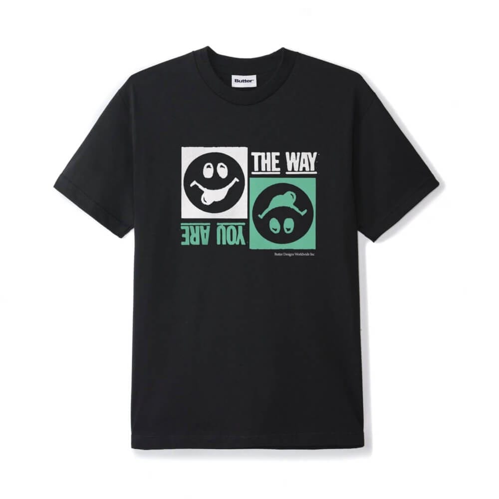 Butter Goods The Way You Are Tee Black - 50-50 Skate Shop