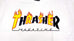 Thrasher Flame Mag Short Sleeve Tee White - 50-50 Skate Shop