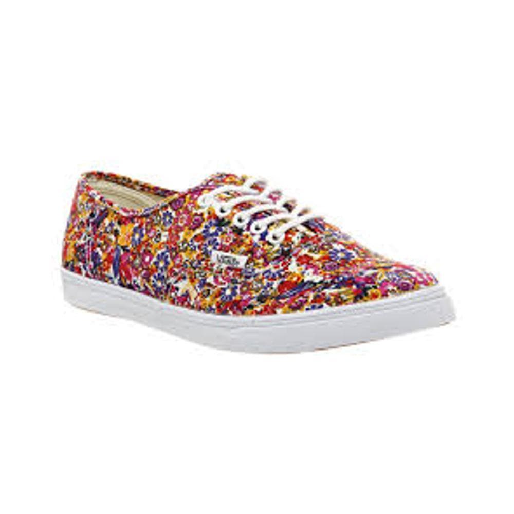 Vans Kids Authentic Lo Pro (Ditsy Floral) Purple 50-50 Skate Shop