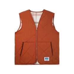 Butter Goods Reversible Hairy Plaid Vest Brown Pink - 50-50 Skate Shop
