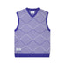 Butter Goods Parquet Knit Vest Royal Cream - 50-50 Skate Shop