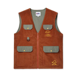 Butter Goods x Smurf Forage Corduroy Vest Rust - 50-50 Skate Shop