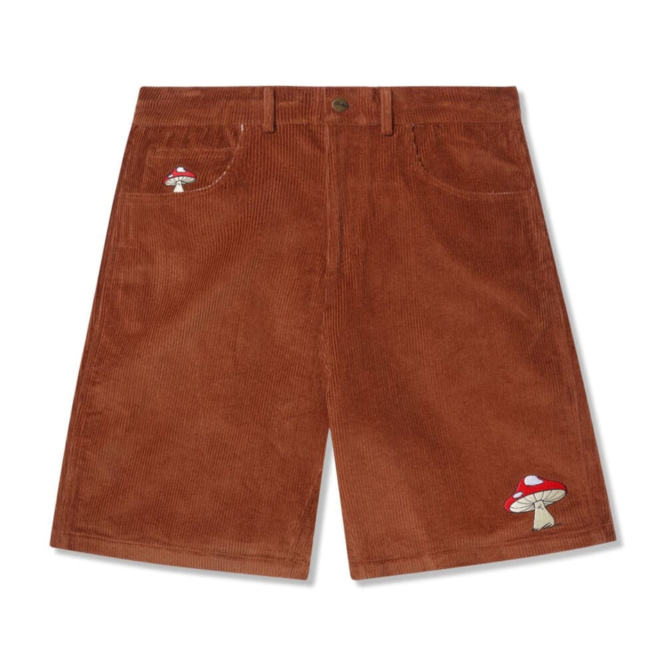 Butter Goods x Smurf Mushroom Corduroy Shorts Rust - 50-50 Skate Shop