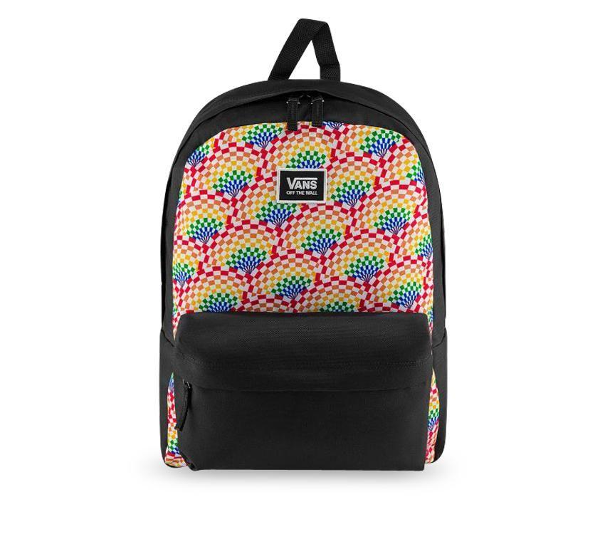 Vans Rainbow Checkerboard Backpack Vans Rainbow Checkered Backpack