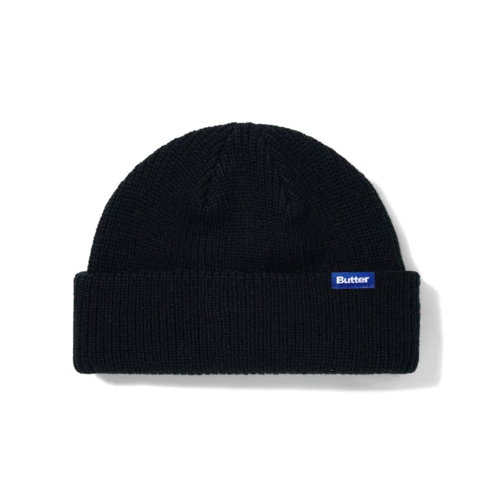 Butter Goods Wharfie Beanie Black OSFA - New - 50-50 Skate Shop
