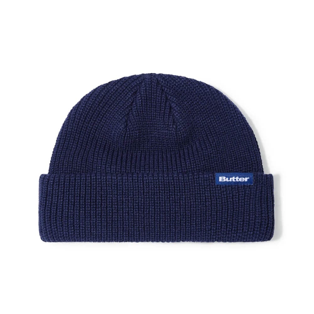 Butter Goods Wharfie Beanie Navy OSFA - New - 50-50 Skate Shop