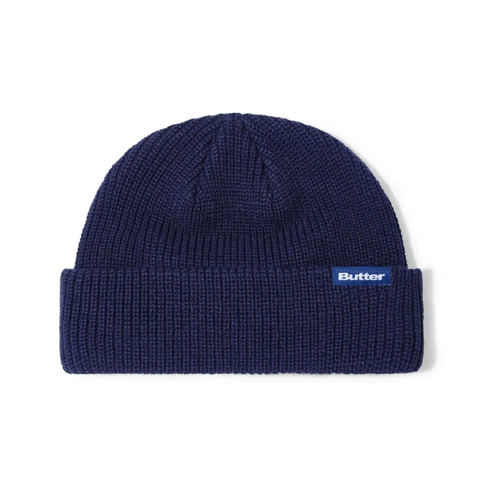 Butter Goods Wharfie Beanie Navy OSFA - New - 50-50 Skate Shop