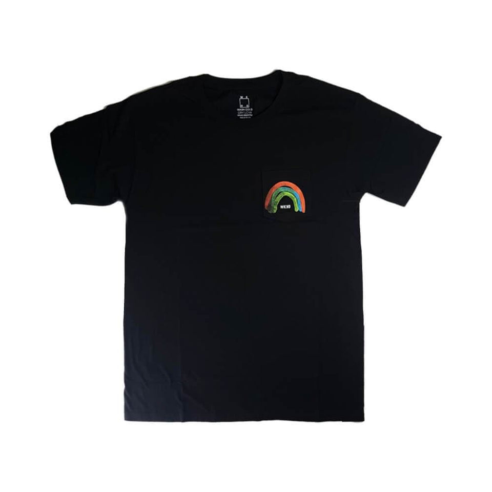 WKND Rainbow Pocket Tee Black - 50-50 Skate Shop