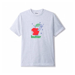 Butter Goods Tee Worm Ash Grey - 50-50 Skate Shop